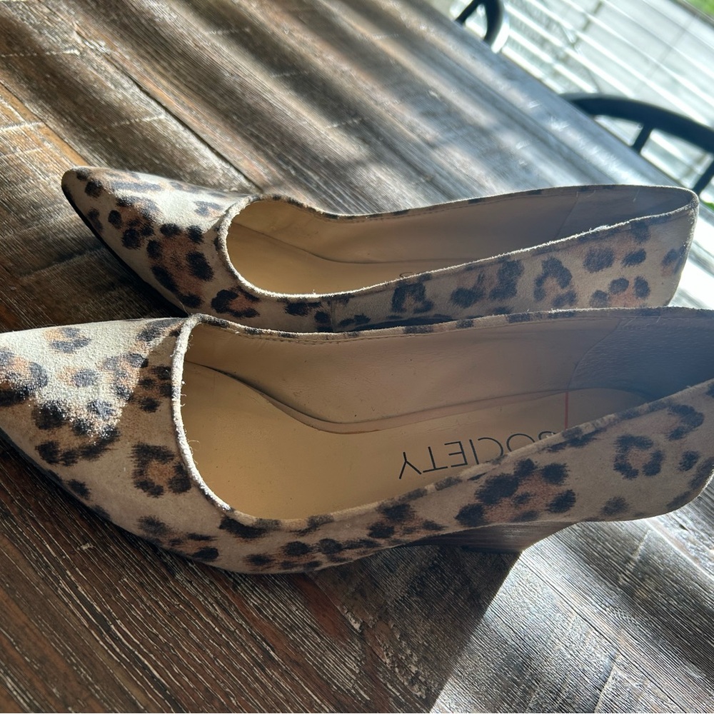 Sole Society Leopard Print Wedges